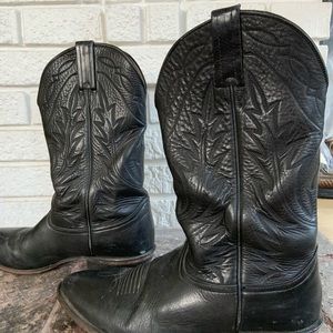 Nocona ladies 10A black cowboy boots